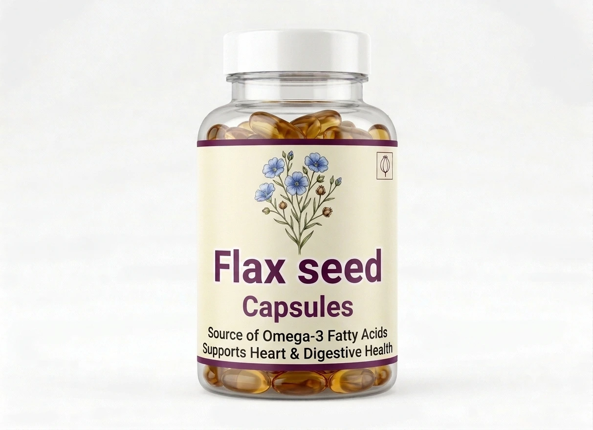 Flax seed capsules package